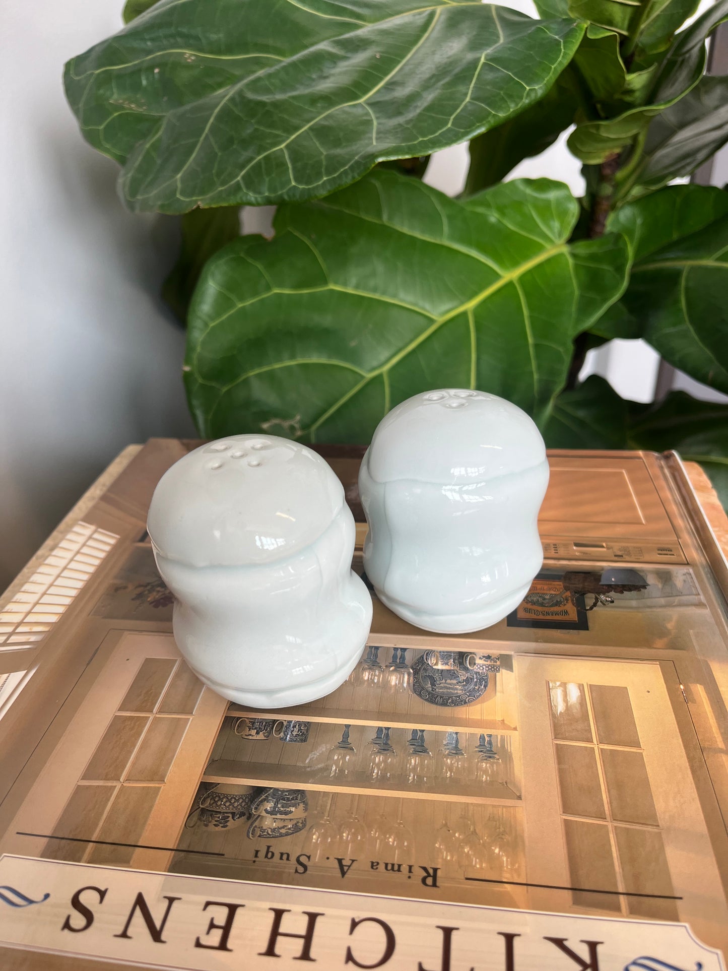 Vintage 1978 Studio Pottery Salt & Pepper Shakers