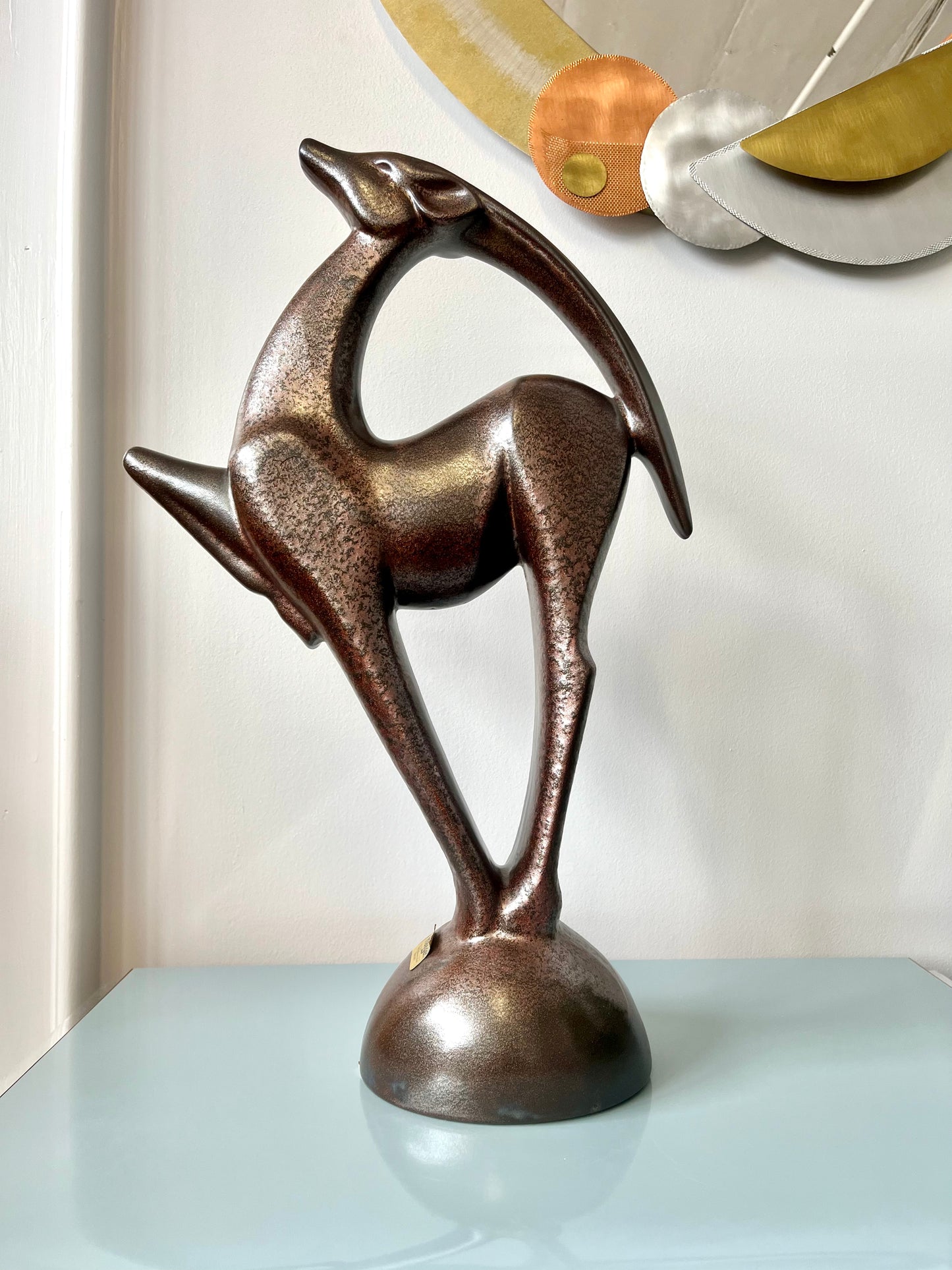 Vintage 1997 Royal Haeger Gazelle Statue
