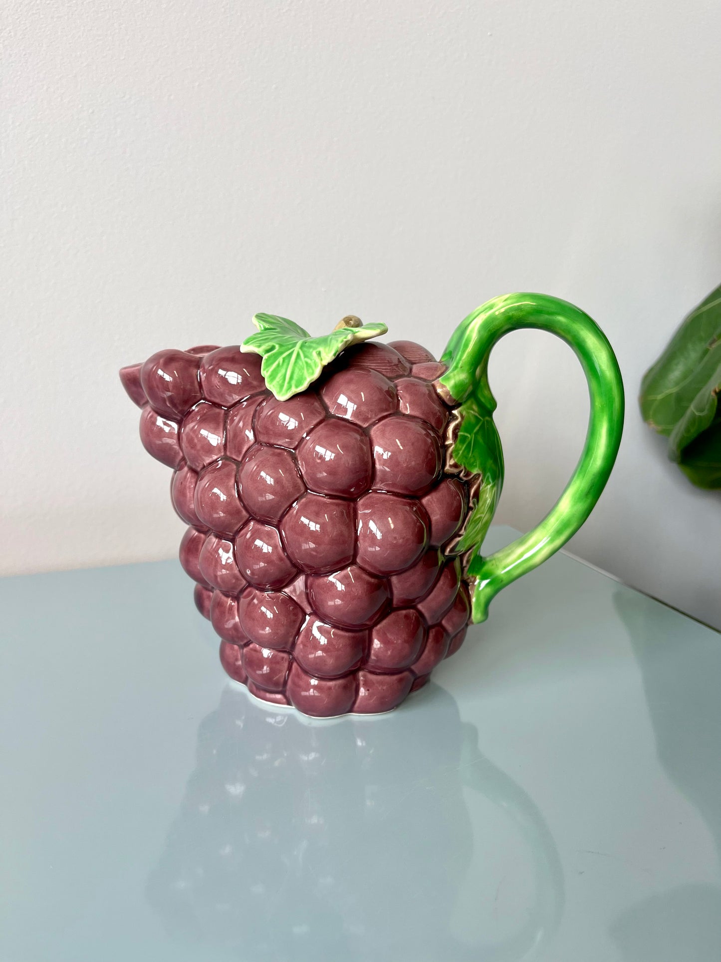 Vintage Ceramic Grape Pitcher