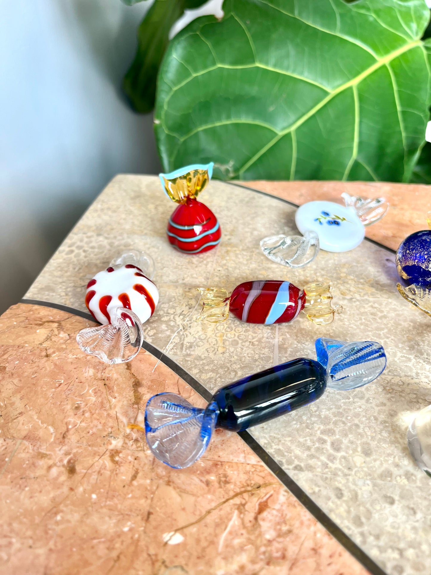 Vintage Blown Glass Candy Collection