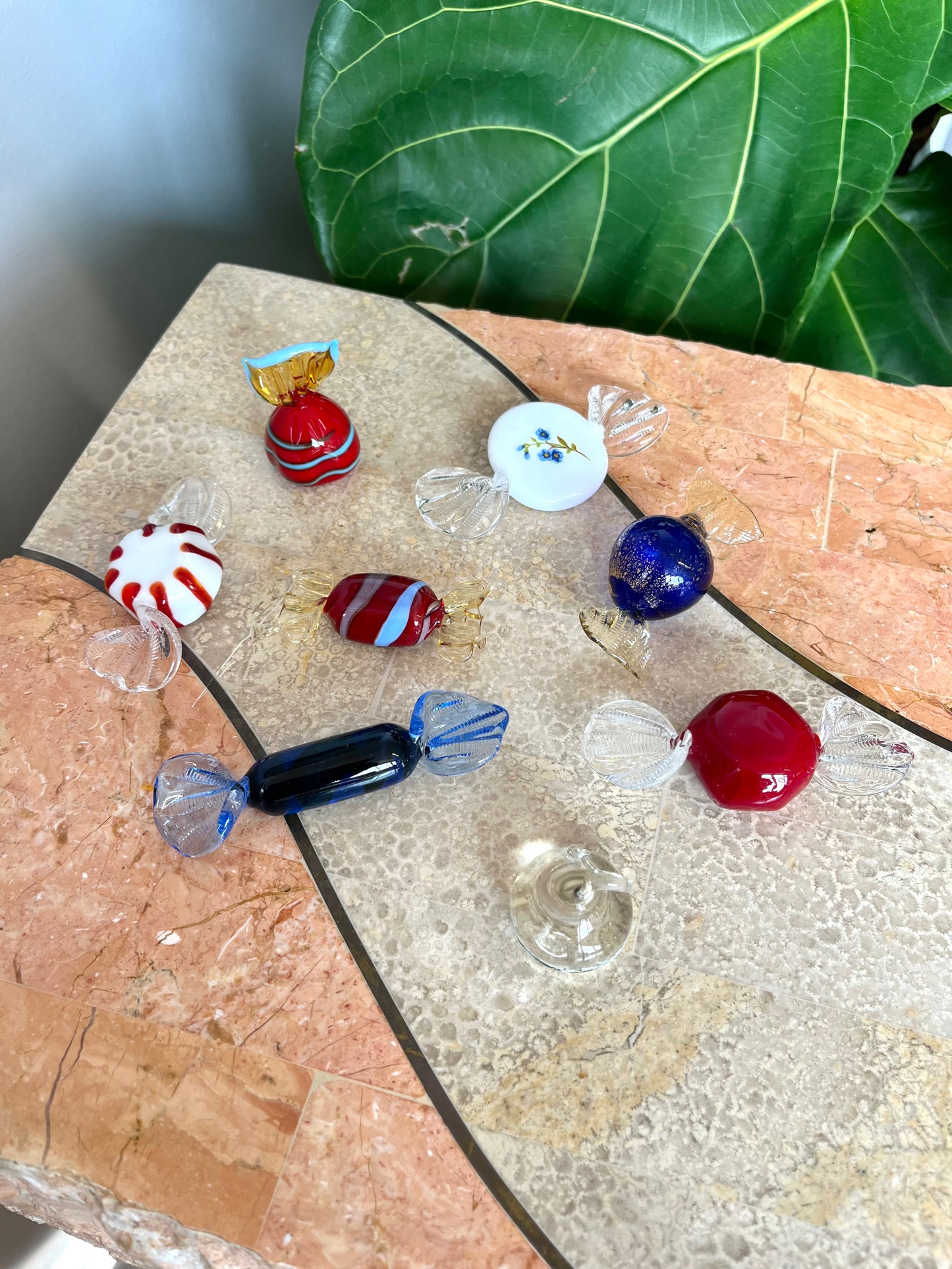 Vintage Blown Glass Candy Collection
