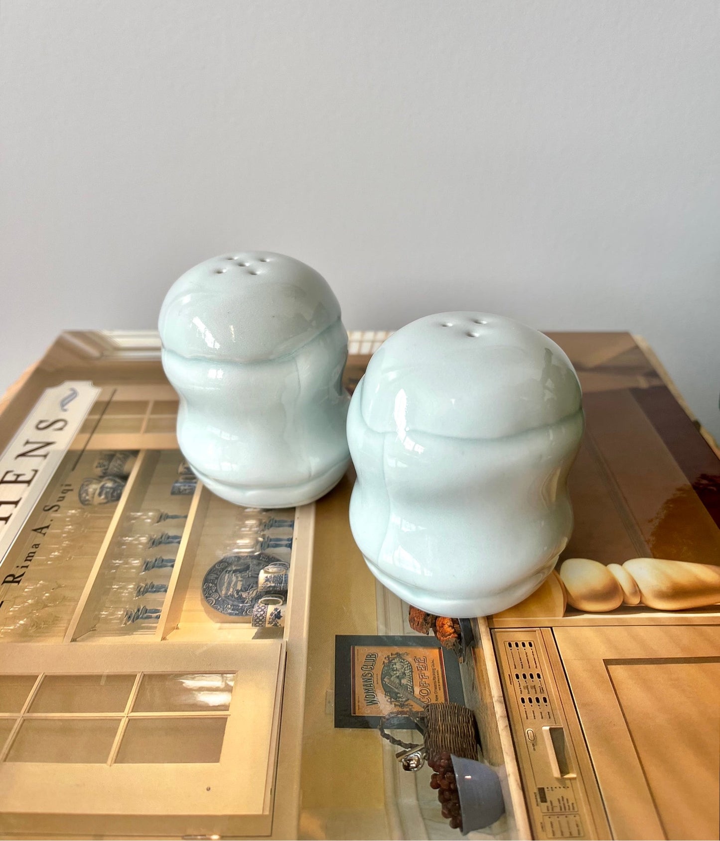 Vintage 1978 Studio Pottery Salt & Pepper Shakers