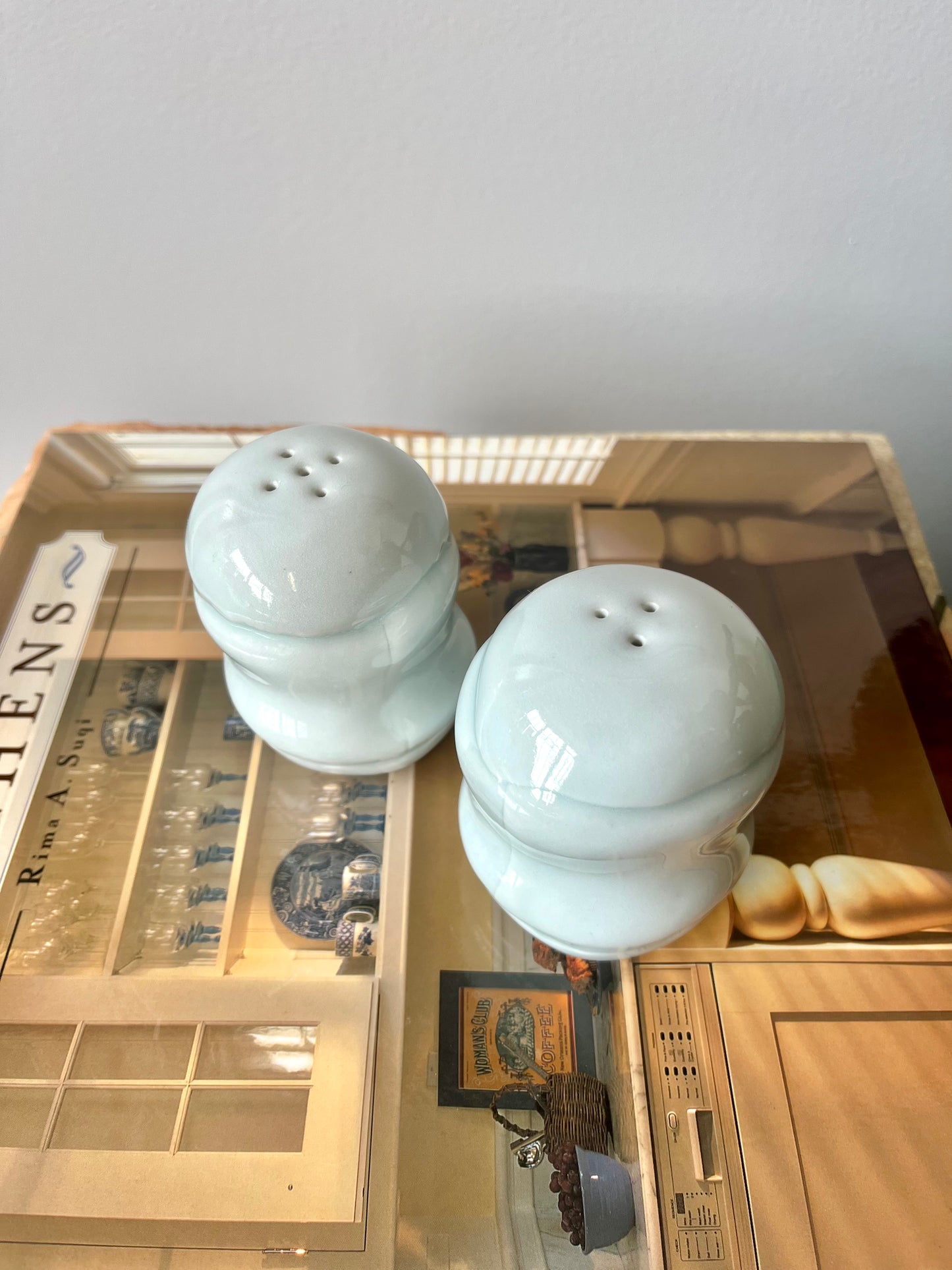 Vintage 1978 Studio Pottery Salt & Pepper Shakers