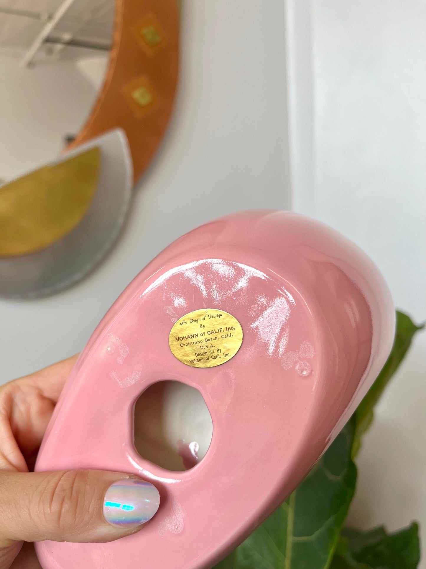 Vintage 1980s Pink Ceramic Whale Soap Dish