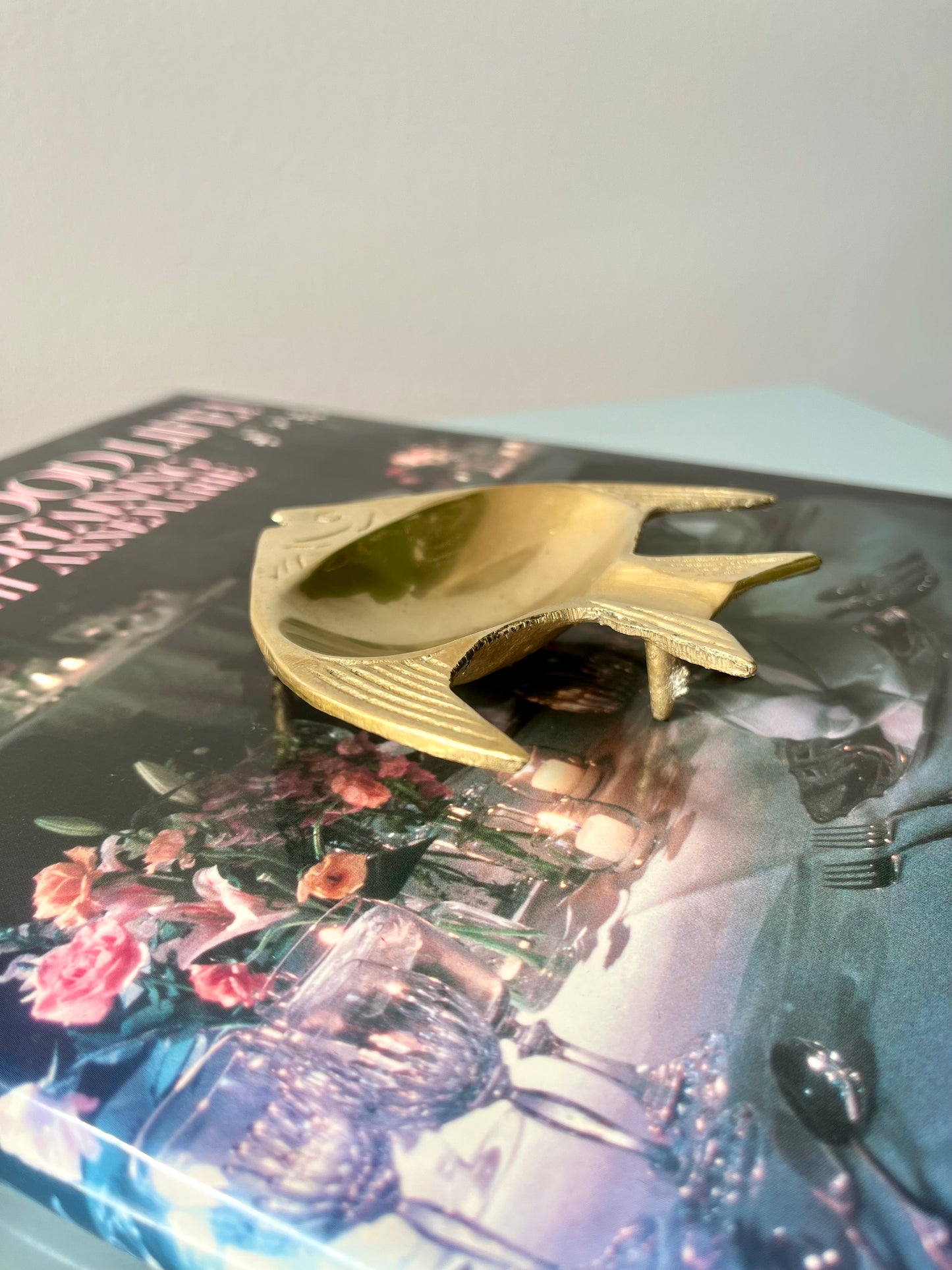 Vintage Brass Fish Ashtray