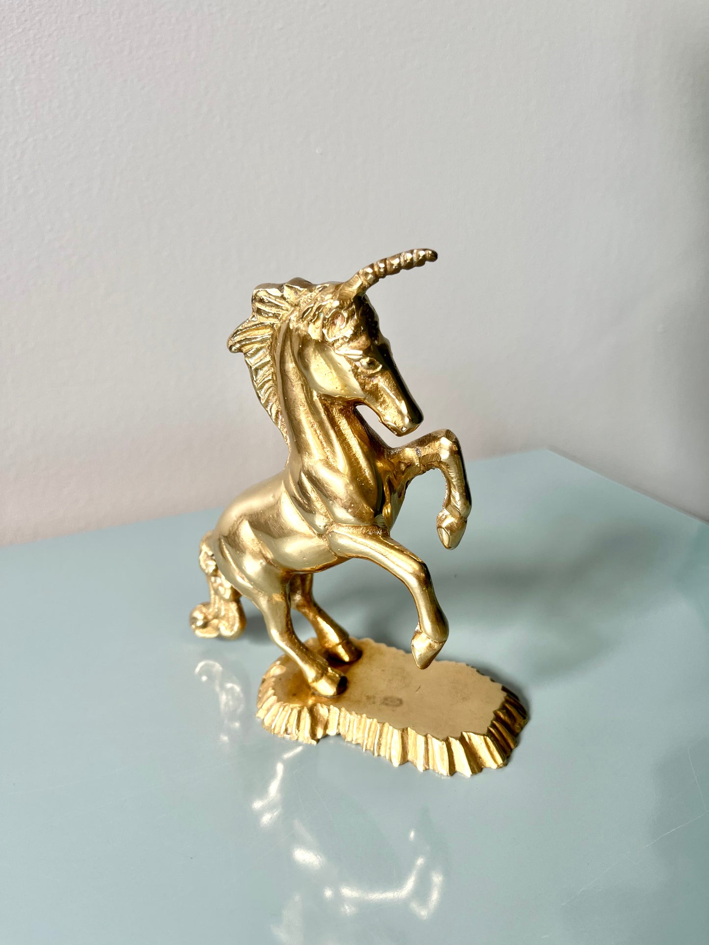 Vintage Solid Brass Unicorn