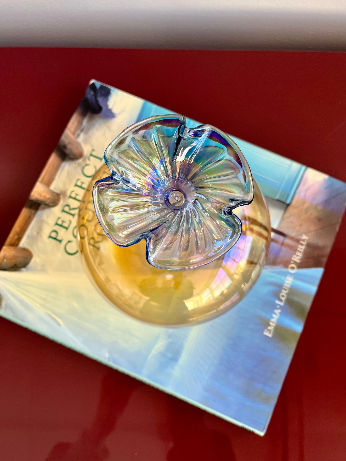 Vintage Oversized Art Glass Perfume Bottle