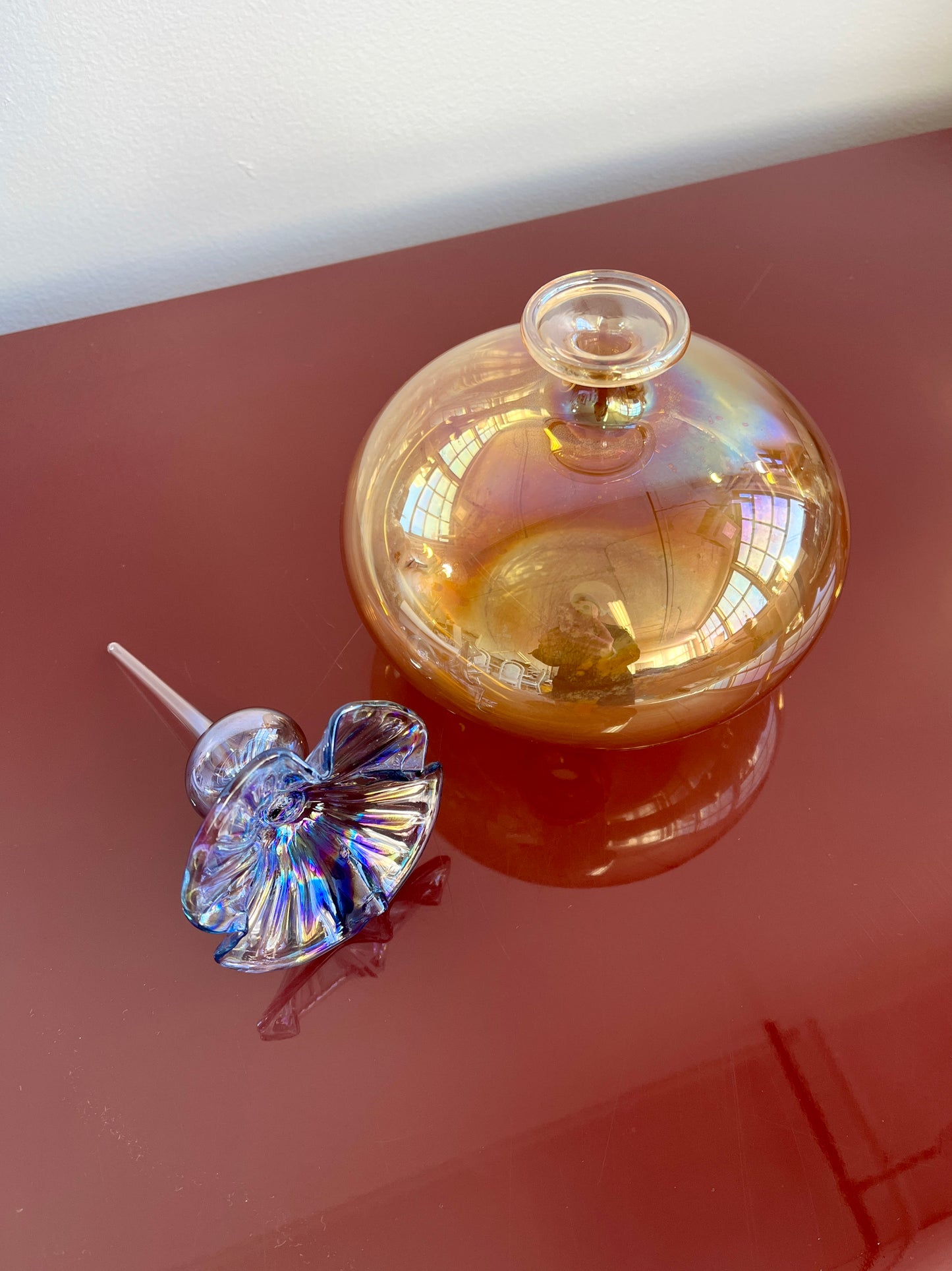 Vintage Oversized Art Glass Perfume Bottle