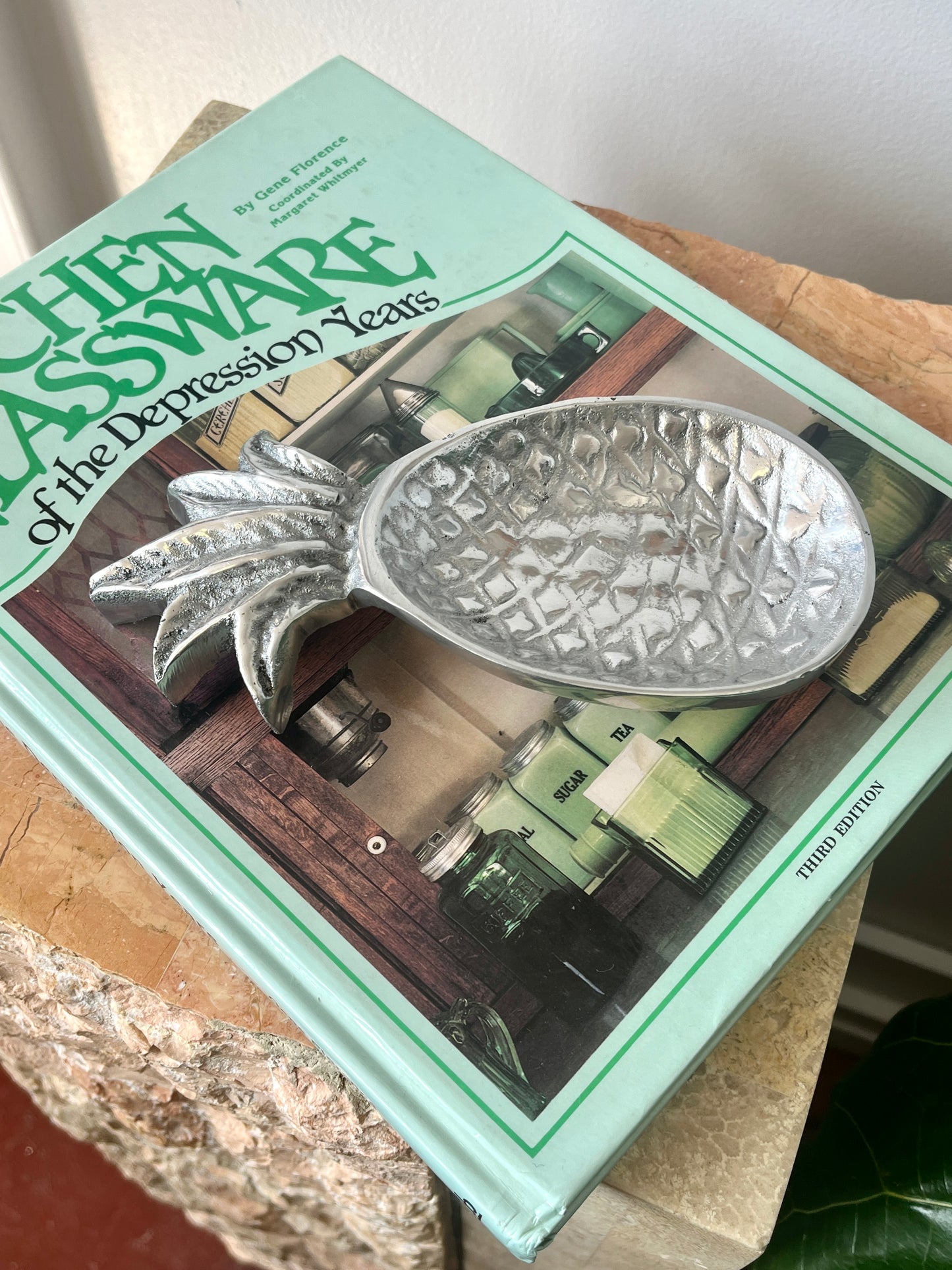 Vintage Pewter Pineapple Trinket Dish