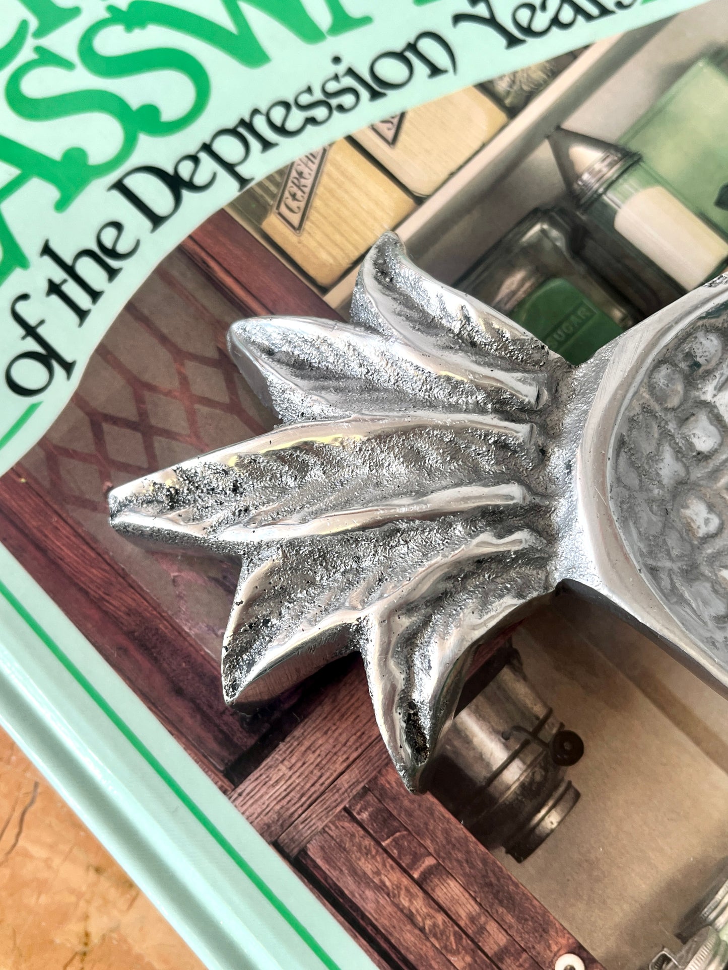 Vintage Pewter Pineapple Trinket Dish
