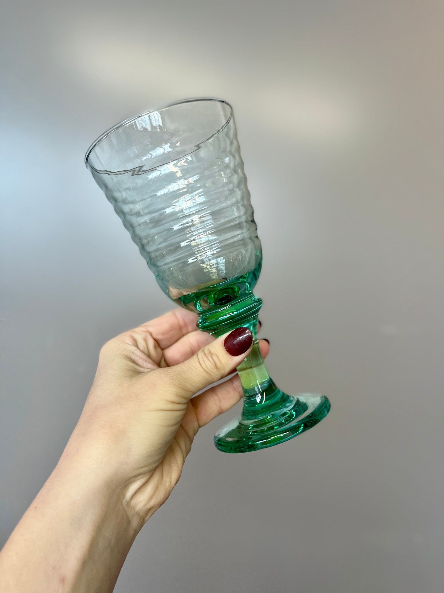 Vintage 90s Libbey Sirrus Wine Goblets