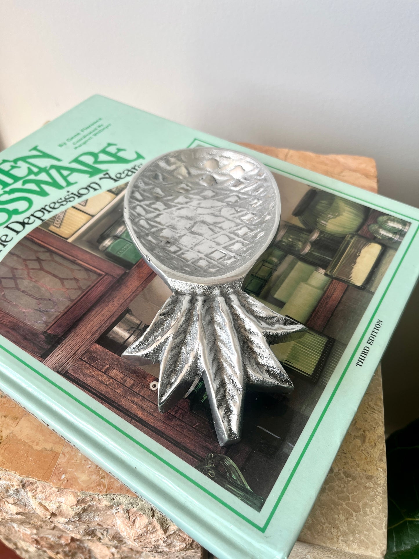 Vintage Pewter Pineapple Trinket Dish