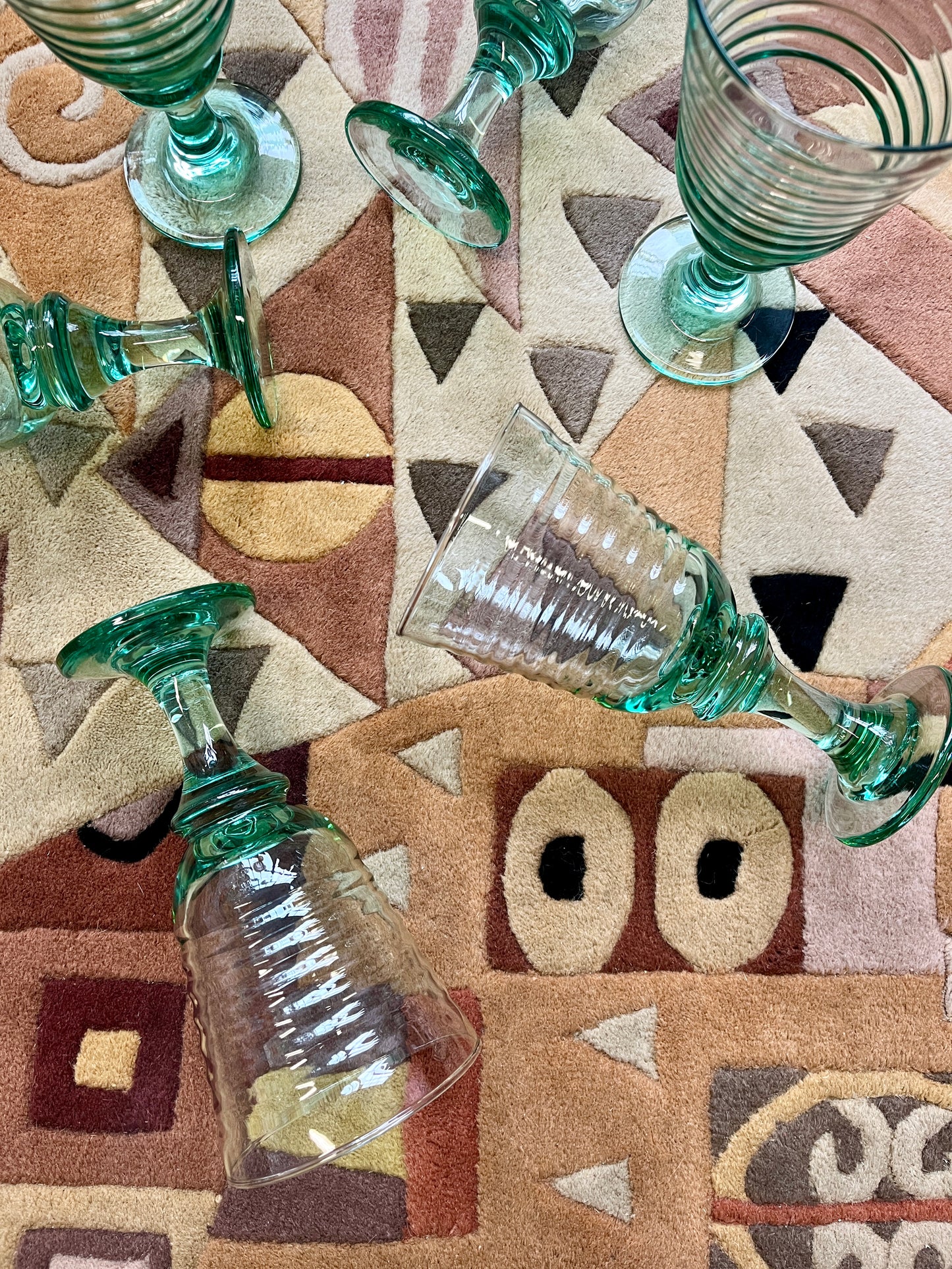 Vintage 90s Libbey Sirrus Wine Goblets