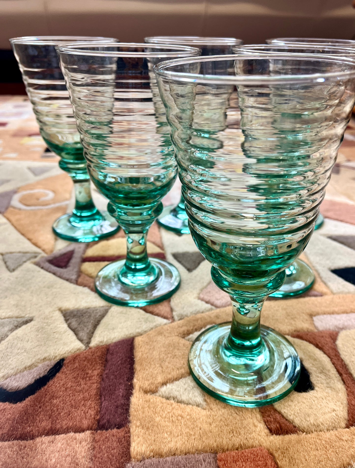 Vintage 90s Libbey Sirrus Wine Goblets