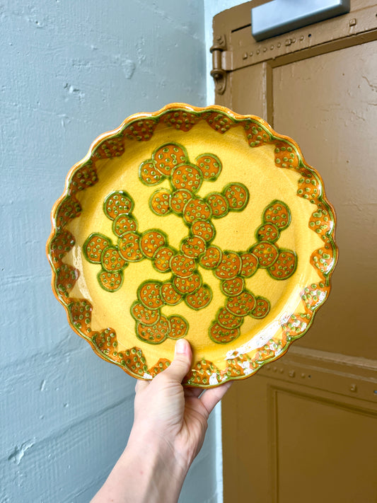French Studio Pottery Ceramic Platter
