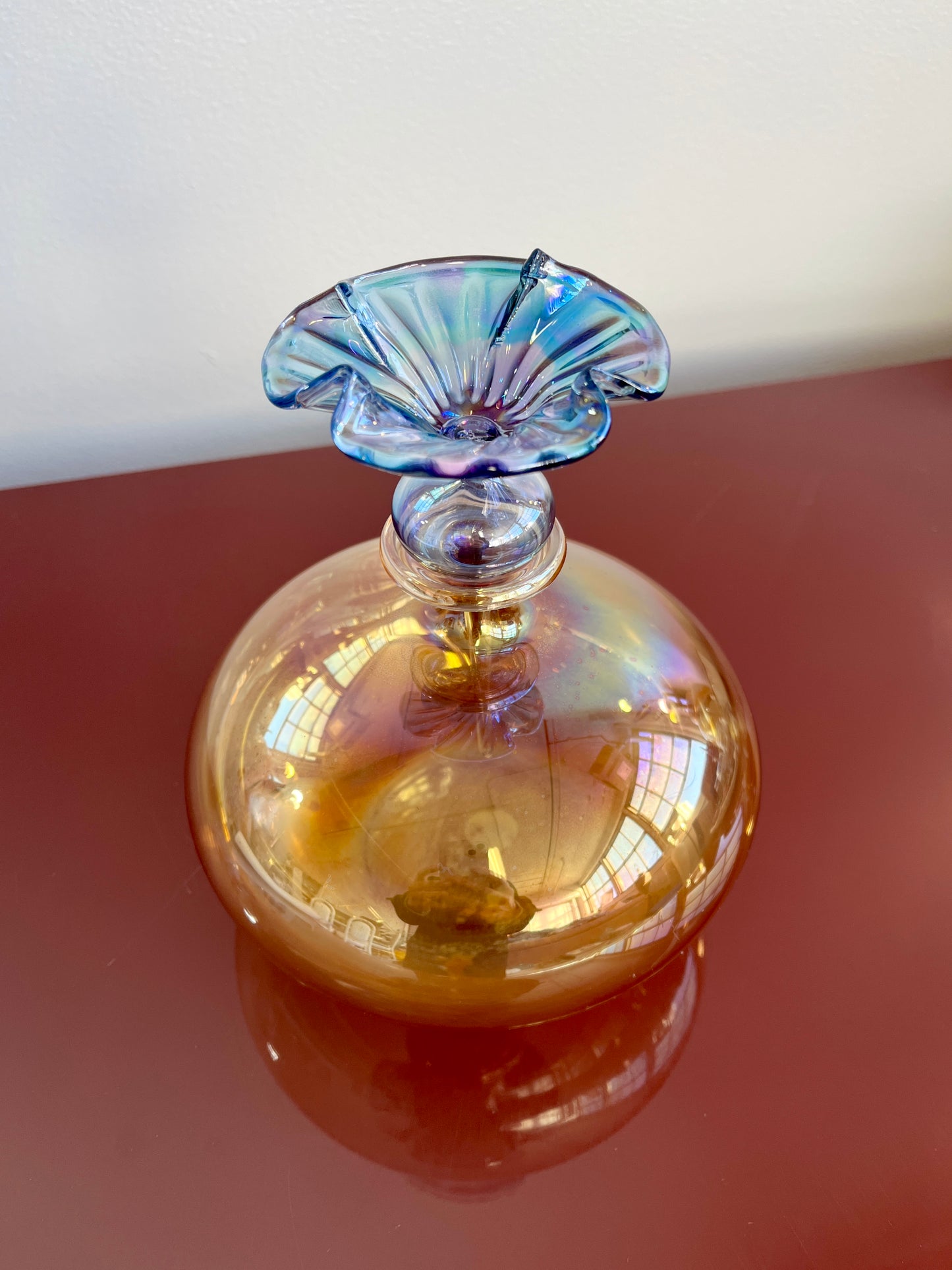 Vintage Oversized Art Glass Perfume Bottle