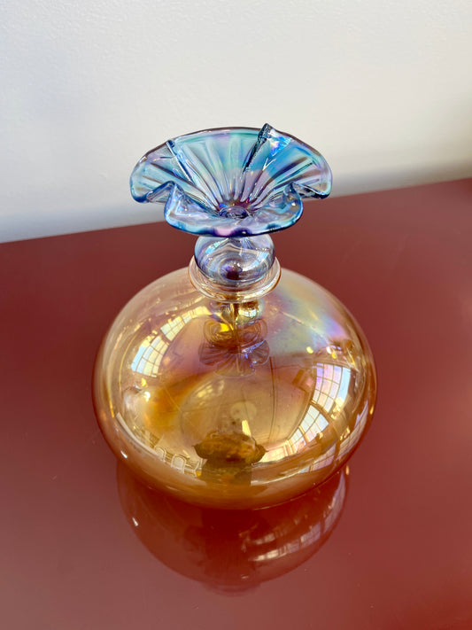 Vintage Oversized Art Glass Perfume Bottle