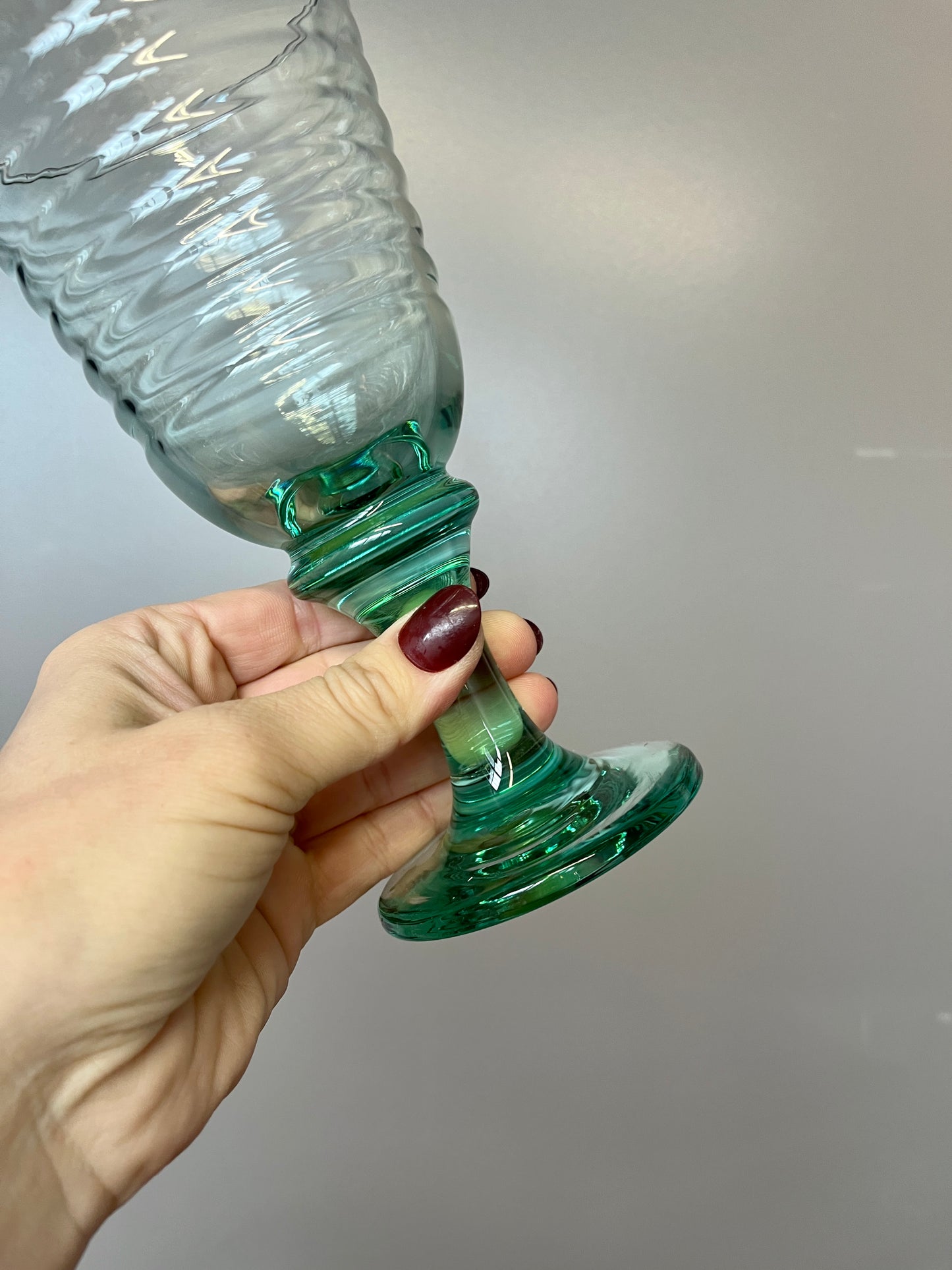 Vintage 90s Libbey Sirrus Wine Goblets