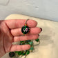 Vintage Hand-painted Glass Bead Endless Rope Necklace