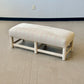 Postmodern Parsons Style Upholstered Bench