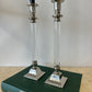 Vintage Lucite & Silverplate Candlesticks