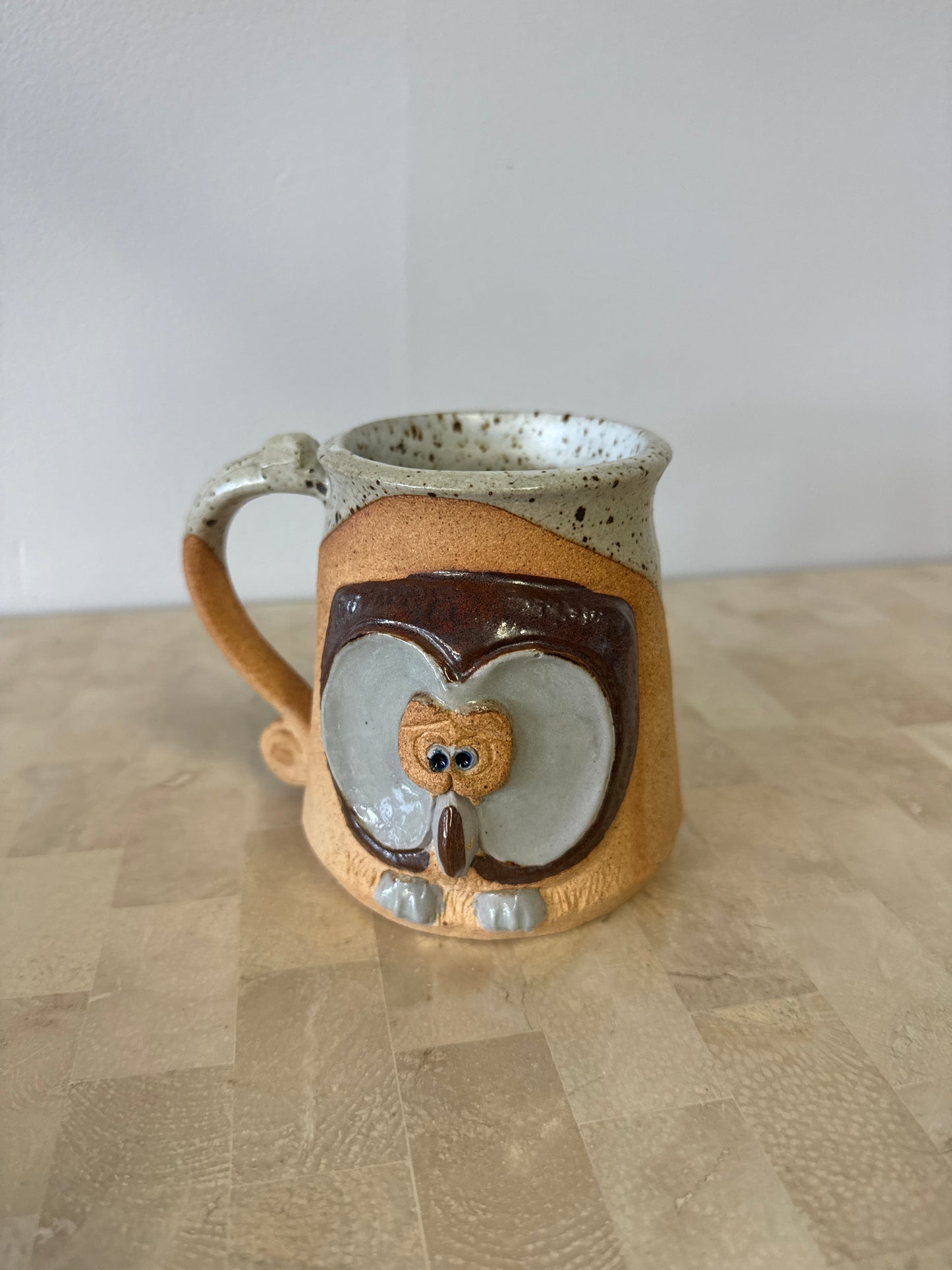 Stoneware Owl Mug