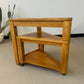 Vintage Triangular Tri-Level Swiveling End Tables
