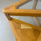 Vintage Triangular Tri-Level Swiveling End Tables