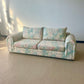 Vintage 1980s Deco Style Abstract Pastel Sofa