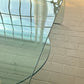 Postmodern Two-tiered Glass Waterfall Coffee Table