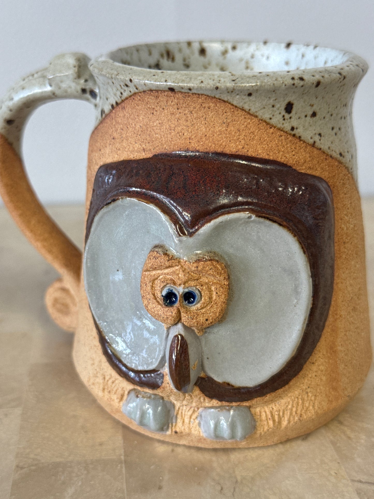 Stoneware Owl Mug