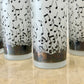 Vintage Albert Elovitz Frosted Musical Note Highball Glasses