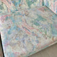 Vintage 1980s Deco Style Abstract Pastel Sofa