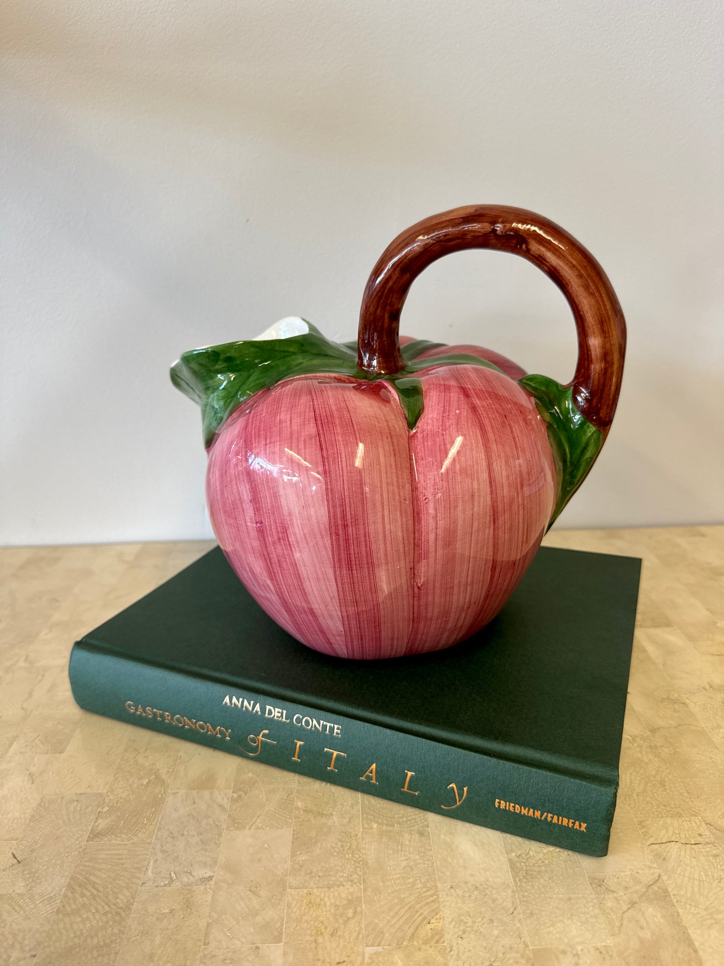 Vintage Hand Painted Ceramic Tomato Pitcher