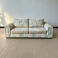 Vintage 1980s Deco Style Abstract Pastel Sofa