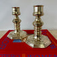 Vintage Chunky Brass Candlesticks