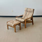 Mid-Century Modern Design Environment Adjustable Reclining Lounge Chair and Ottoman