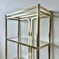 Vintage 80s Deco Style Brass Etagere