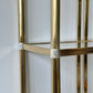 Vintage 80s Deco Style Brass Etagere