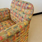 Vintage Postmodern Chiclet Style Arm Chairs