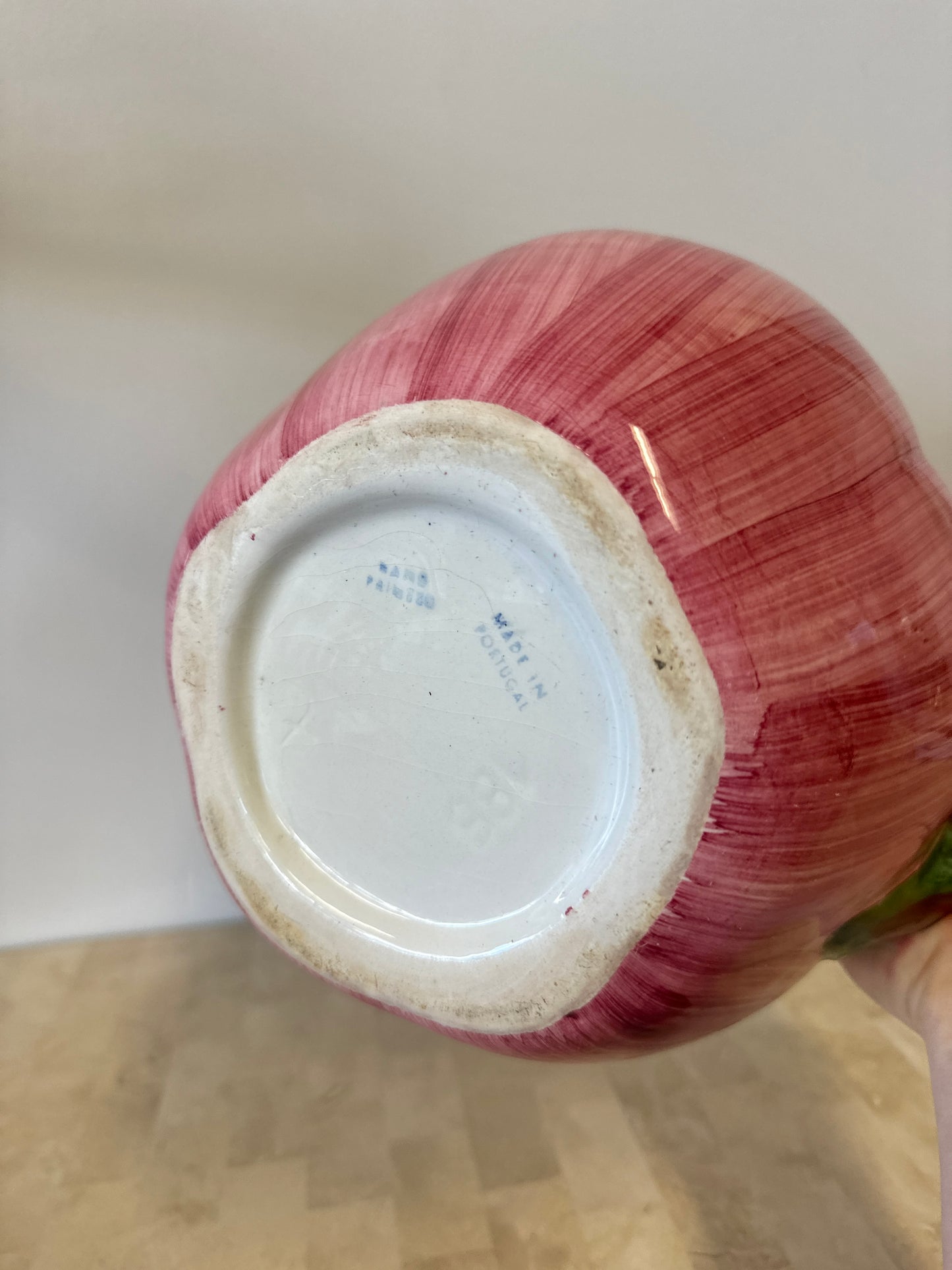 Vintage Hand Painted Ceramic Tomato Pitcher