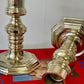 Vintage Chunky Brass Candlesticks