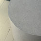 Postmodern Speckled Soft Rose Laminate Drum Side Table