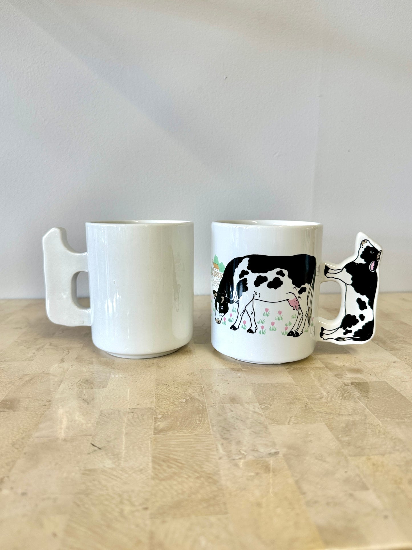 Vintage Cow Coffee Mugs