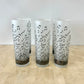 Vintage Albert Elovitz Frosted Musical Note Highball Glasses