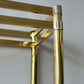 Vintage 80s Deco Style Brass Etagere