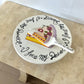 Vintage Handpainted Cake Stand and Server
