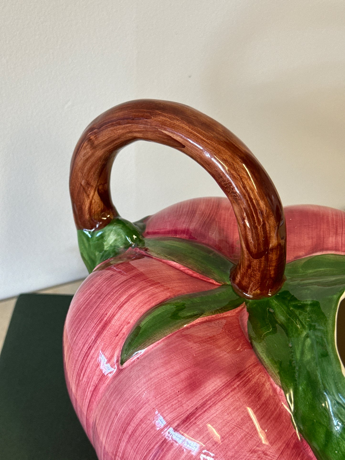 Vintage Hand Painted Ceramic Tomato Pitcher