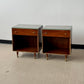 Pair MCM RWay Walnut Nightstands