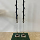 Vintage Lucite & Silverplate Candlesticks